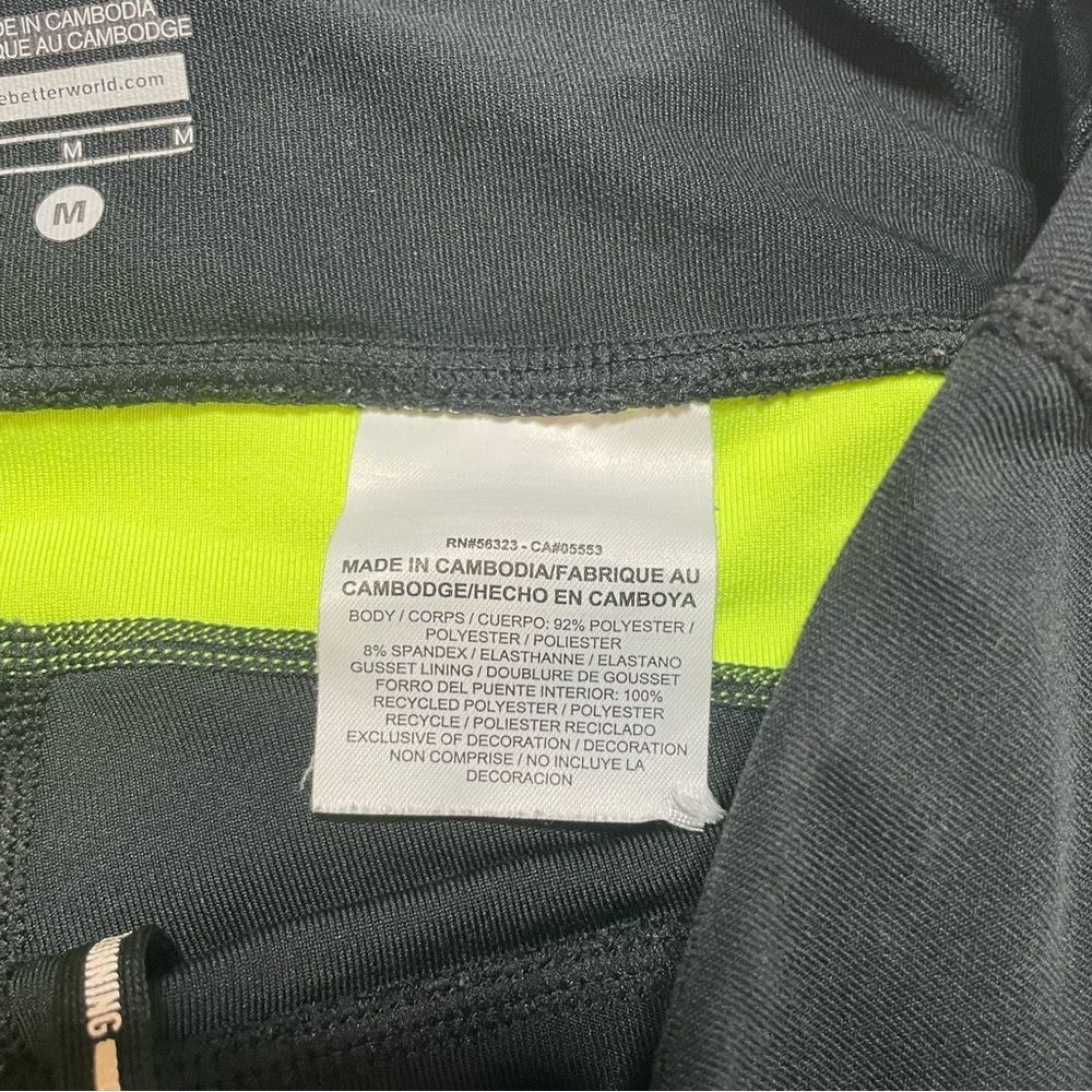 Nike Dri-Fit Crop Workout Leggings Bright Yellow Accent - Picture 6 of 11
